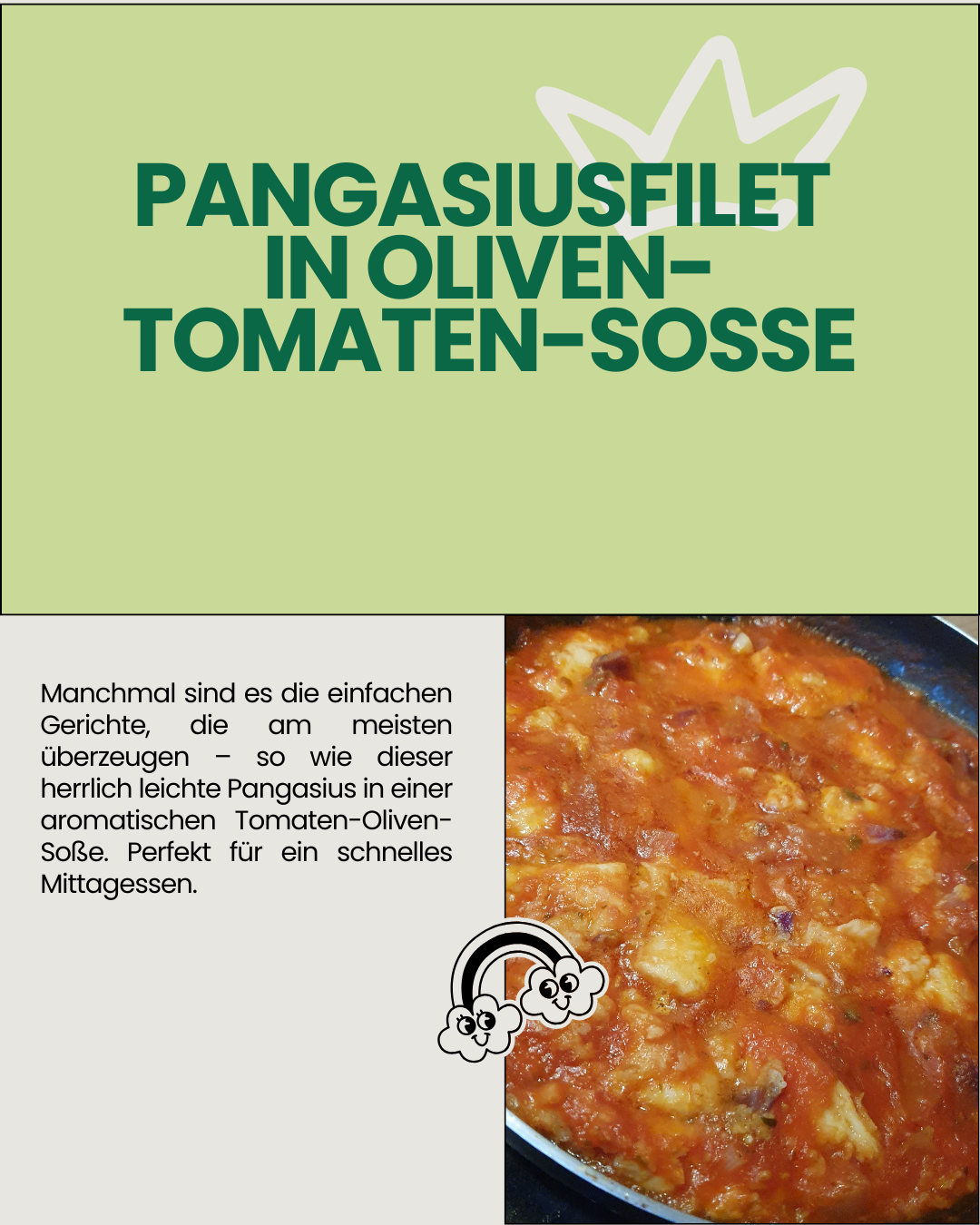 angasiusfilet in Oliven-Tomaten-Soße