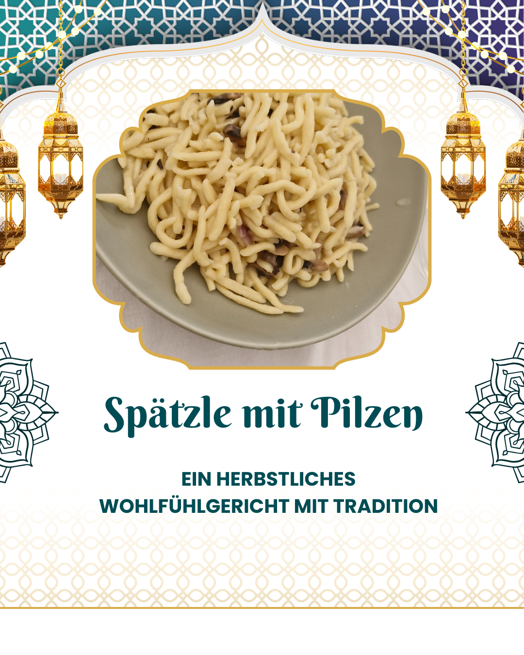 Spätzle mit Pilzen